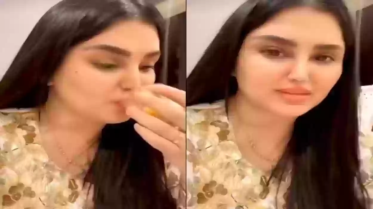 بفستان أزرق ضيق.. ميعاد العسيري
